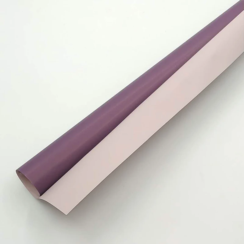 

20Pcs/Set 58X58Cm Florist Flowers Wrapping Paper Festival Gift Packing Korean Style Double Color Birthday Plastic Roll Papers