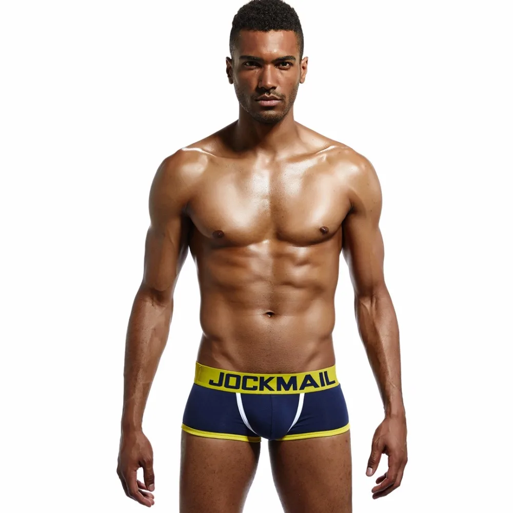best mens underwear JOCKMAIL Brand Men Underwear Boxer shorts Backless Buttocks Cotton Sexy open back Gay Men Underwear JockStrap cuecas Gay panties mens boxers with pouch