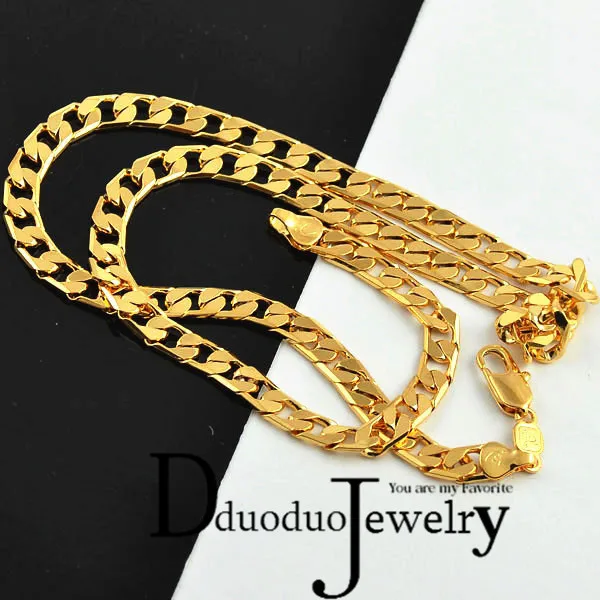 

Real Men's Gold-Color Necklace Chain fashion wedding Jewelry gift
