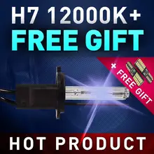 Ксеноновые H7 лампы ксеноновые лампы свет фар автомобиля Замена 12000 К Бесплатный подарок GLOWTEC