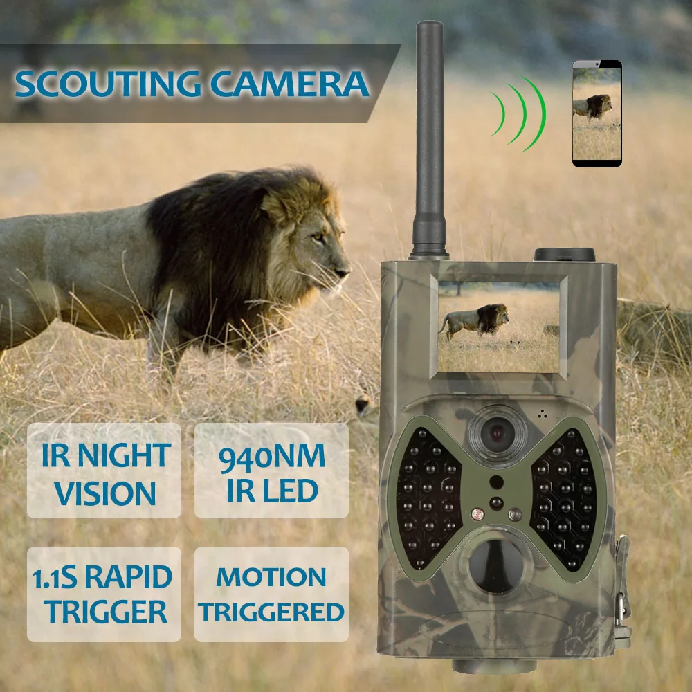 12mp Scouting Hunting Camera Night Vision 940nm Black IR Infrared Trail Cameras 2.0' LCD IR Game Hunter Cam