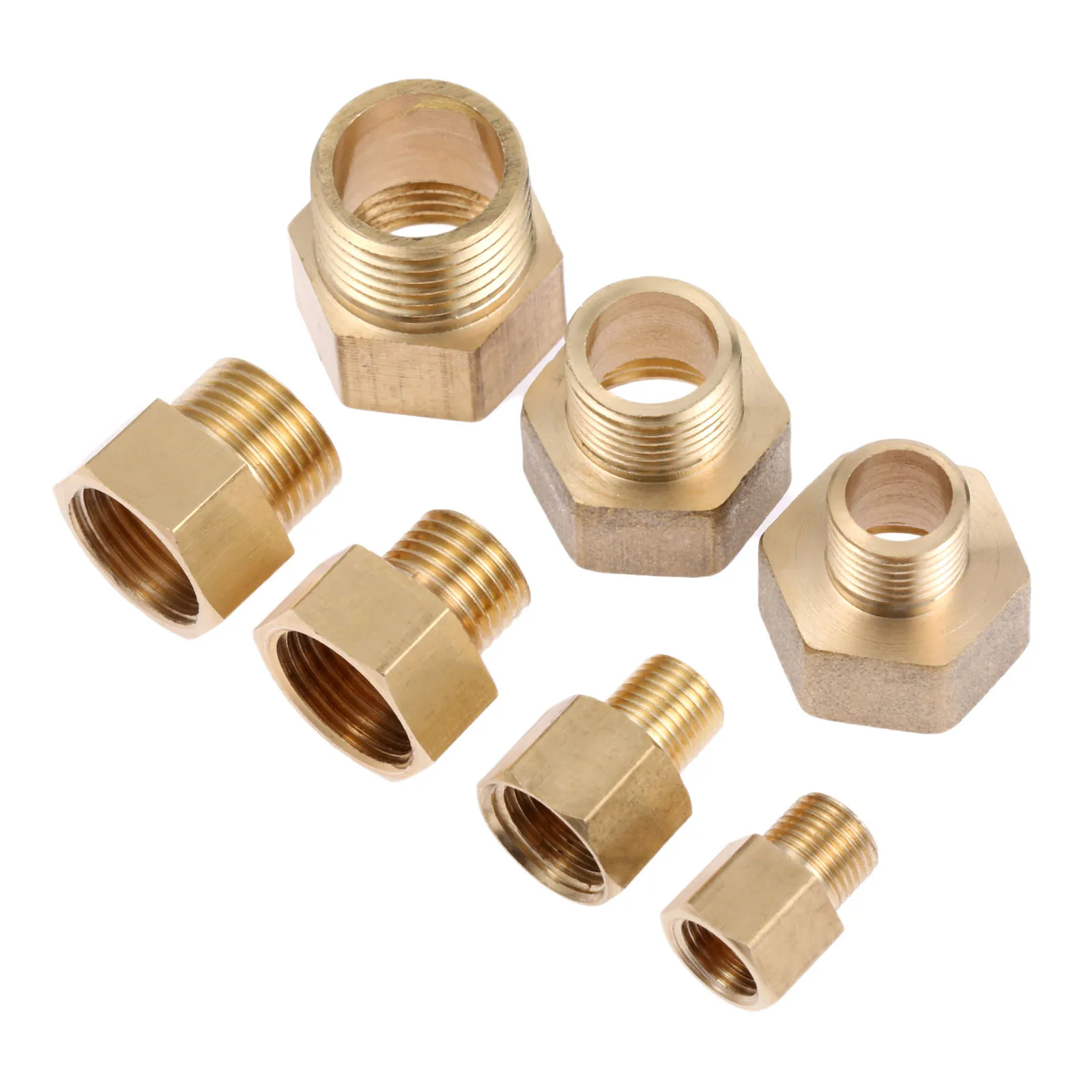 2 шт. латунные фитинги для шланга F/M 1/8 &quot1/4&quot 3/8 &quot1/2 PT штыревые к женскому резьбе