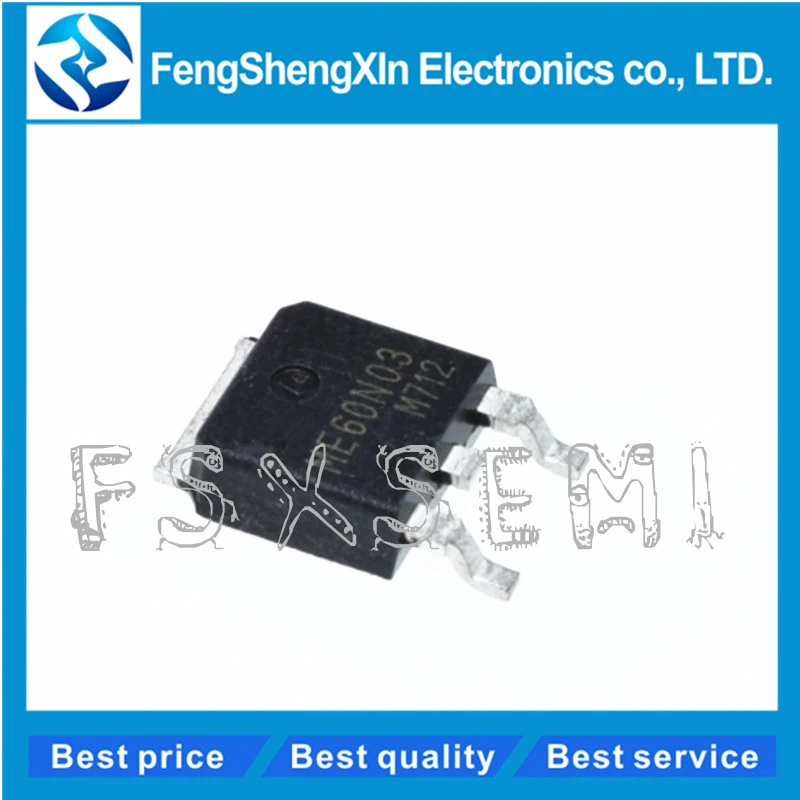 5 x Vishay Siliconix SMP60N03-10L 60A 30V Logic level power mosfet TO220 60N03
