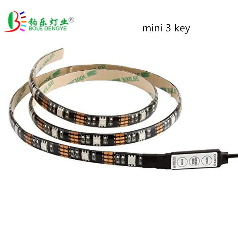 Светодиодная лента водонепроницаемая 5 в пост. Тока RGB USB светильник SMD 2835 0 м 1 2 3 4