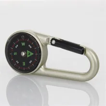 Два цвета металлический карабин для компаса наружная навигация компасы алюминиевый сплав портативная Водонепроницаемая Сумка для документов