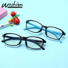 Оправа для детских очков, анти-голубые лучи, прозрачная оправа для очков, компьютерные очки TR90, оправа UV400