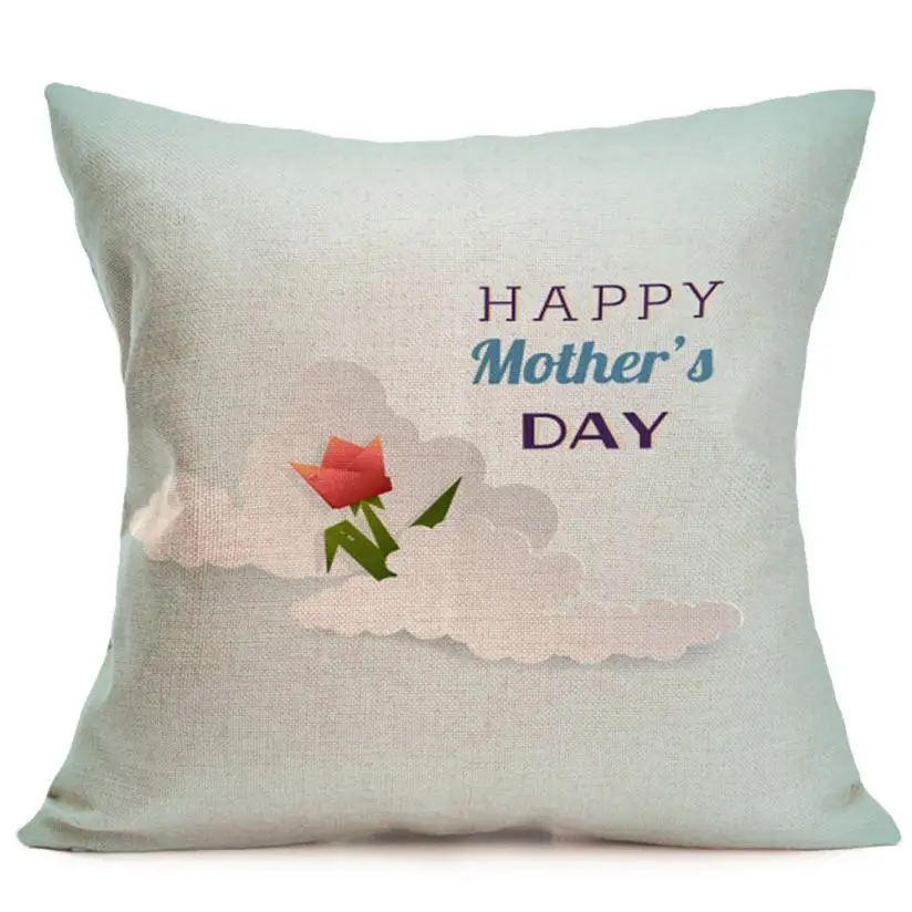 Pillowcases decorative pillows Happy Mother's Day Sofa Bed