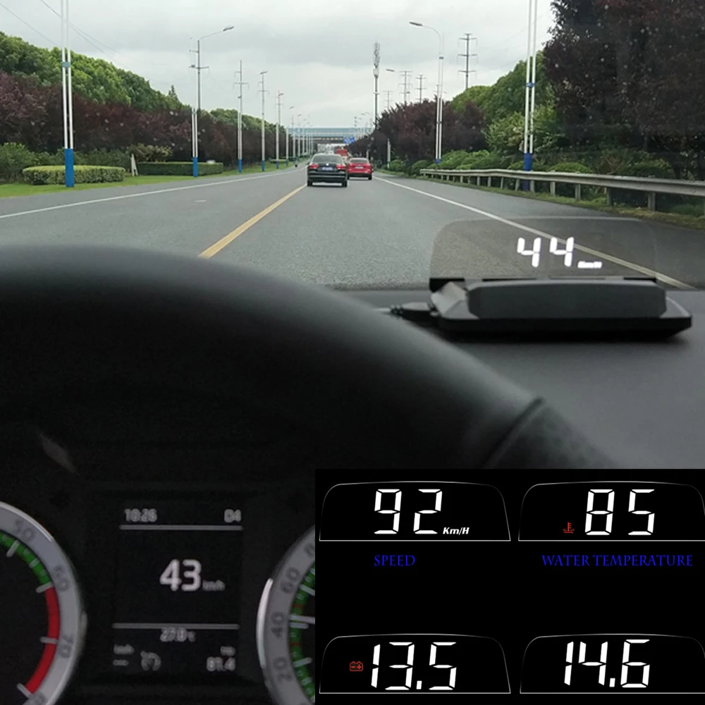 

EANOP iSmart-S Mirror head-up display car hud OBD2 Scanner obd Meter Velocimetro coche hud Overspeed projector