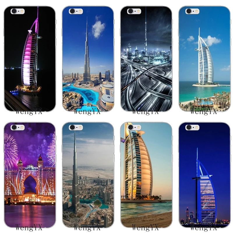 

Dubai City Architectural landscape Slim silicone Soft phone case For iPhone X 8 8plus 7 7plus 6 6s plus 5 5s 5c SE 4 4s