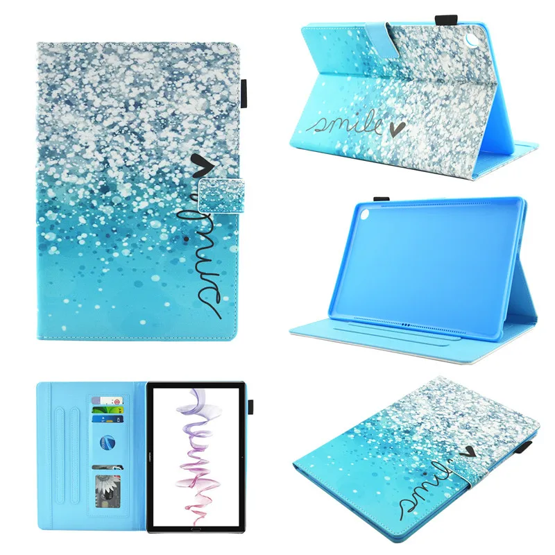 

Fashion Painted PU Leather Case Cover For Huawei M5 10 pro Tablet Protective Case For Huawei MediaPad M5 10.8" CRM-AL09 CRM-W09