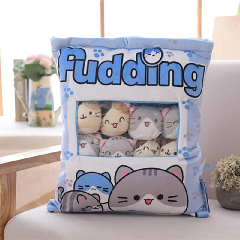 Новая Большая Сумка Kawaii Cat плюшевые шарики сумка снэк игрушка мягкие Мультяшные