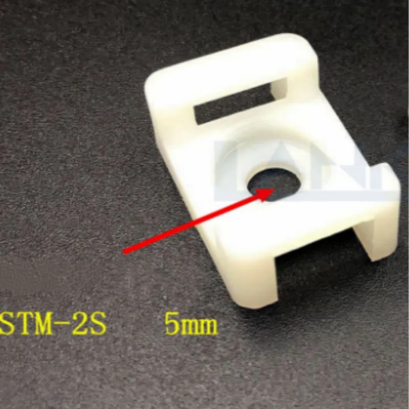 STM-2S зажим проводов Держатель для галстуков крепление для кабельного хомута кабель крепление кабеля базы 100 шт./лот