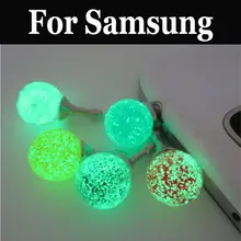 Наушники Порты и разъёмы Пылезащитная заглушка для люминисцентный Ночной свет гарнитура для Samsung Galaxy C7 Pro J2 J2 Core J2 Prime J3 J5 J6 J7 J8 Plus Prime Neo