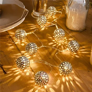 

Iron Ball 4M 20leds LED Fairy String Lights Home Indoor Decoration Christmas Holiday Party guirlande lumineuse Lighting