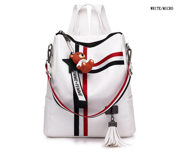 2018 женский рюкзак с кисточками, Молодежный женский рюкзак, школьная сумка для девочки, сумка на плечо
