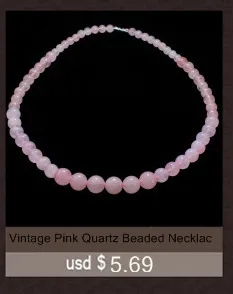 Винтажное ожерелье из розового кварца с бусинами, круглые полудрагоценные камни, натуральный камень, модное ожерелье s для женщин, массивное ювелирное изделие