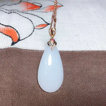 

18k gold and Tian Baiyu pendanth13#