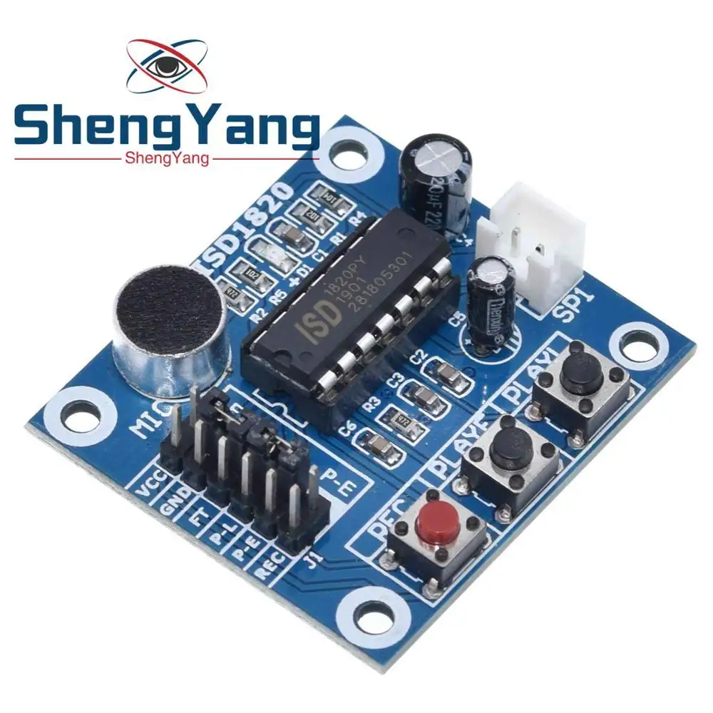 ShengYang ISD1820 модуль записи голосовой Голосовая плата телетелефона с