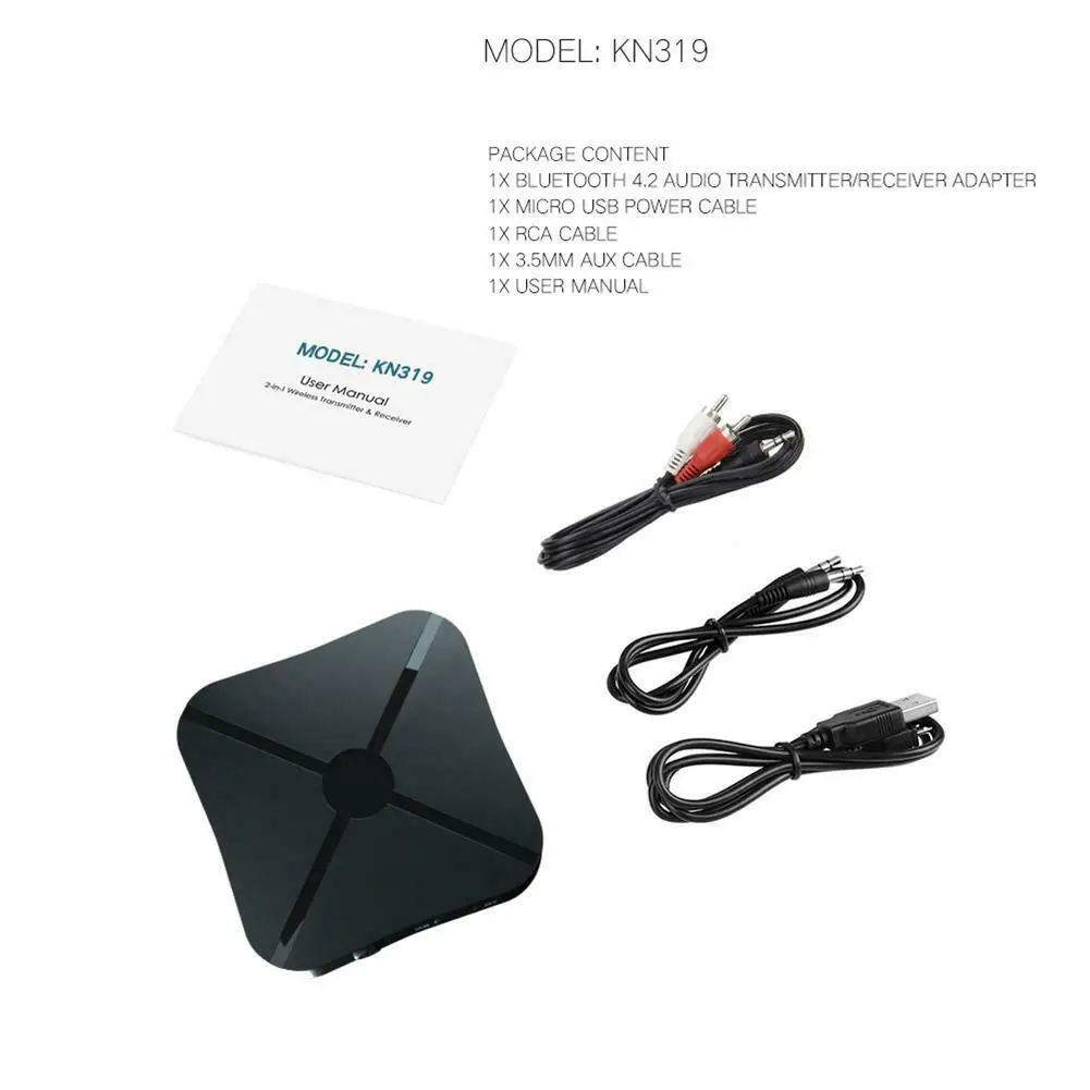 RCA Cable Transmitter Adapter Streaming 3.5mm Audio Portable Wireless For laptop Electronic