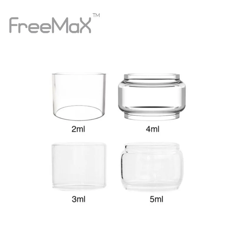 

New Original 1pc Freemax Twister Replacement Glass Tube 3ml/5ml/2ml/4ml Capacity E-cig Vape Accessory for Freemax Twister Kit