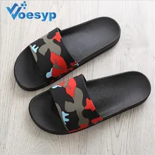 Домашние тапочки; Мужская обувь; летние пляжные шлепанцы на плоской подошве; модные уличные шлепанцы унисекс; повседневные сандалии; брендовая камуфляжная обувь