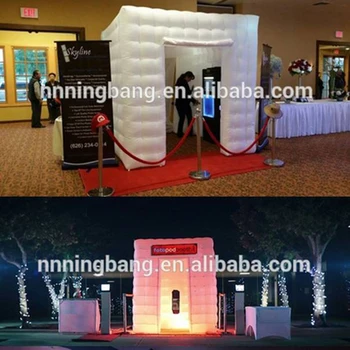 

Free shipping 3M X 3M X 3M inflatable cubic photo booth/ inflatable tent