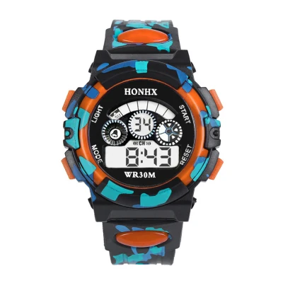 Honhx светодиодный цифровой для присмотра за детьми, брендовые Роскошные наручные часы для девочек и мальчиков детская спортивная обувь для бега, пеших прогулок часы браслет электронные часы - Цвет: 3