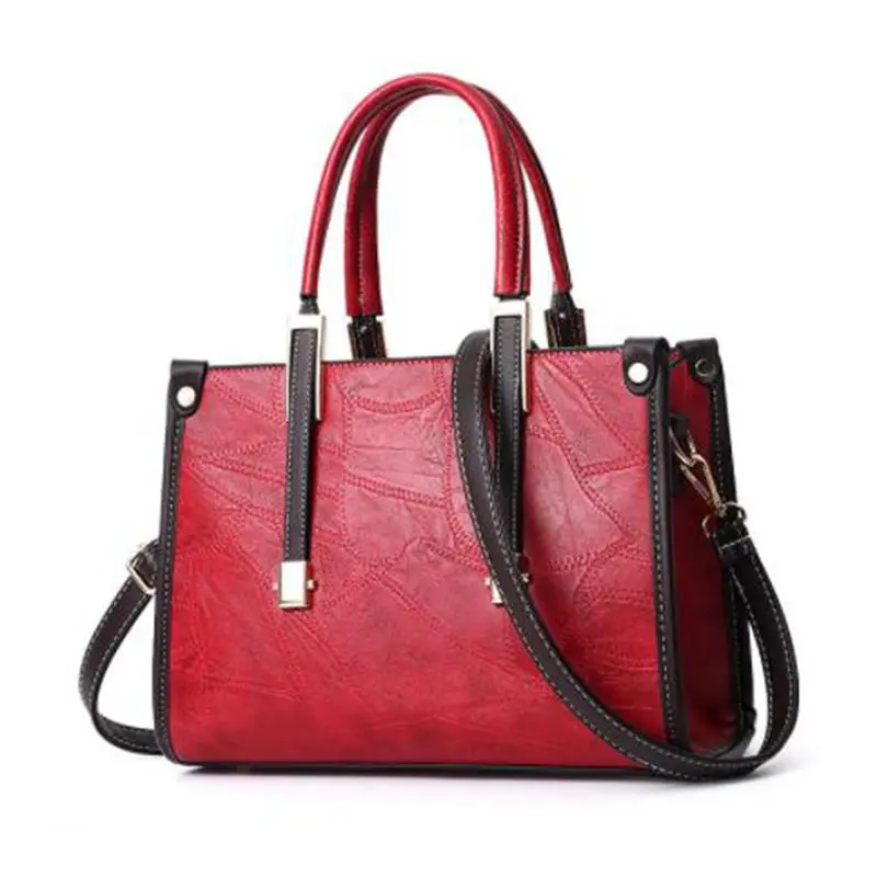 

Women's Tote Hand Bags 2019 Female Crossbody Bags Luxury Handbags For Women PU Leather Red Flap Bolsa Famous Brand FC-122