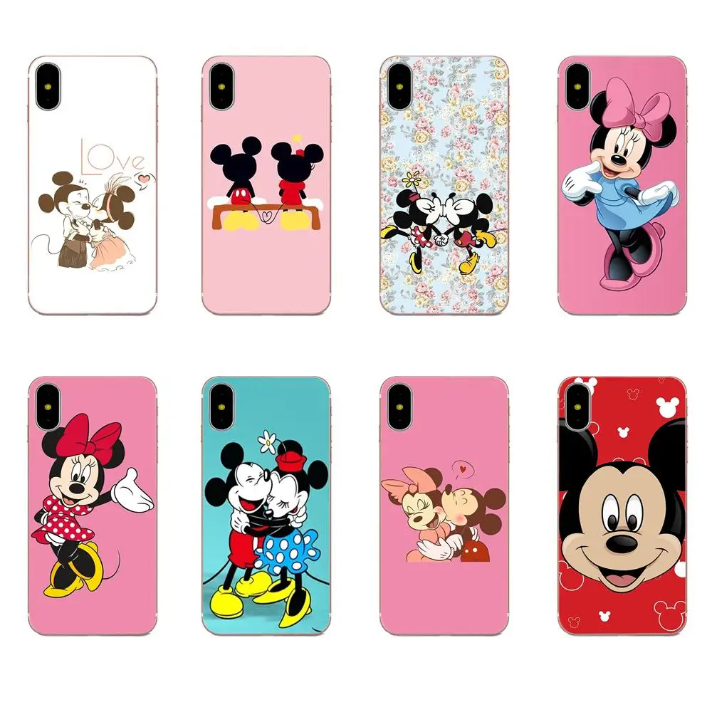

Soft Shell Phone Case For Xiaomi Note 3 4 Mi3 Mi4 Mi4C Mi4i Mi5 Mi 5S 5X 6 6X A1 Max Mix 2 Kissing Mickey Minnie Mouse