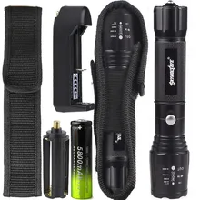 1Set Bicycle Light 3500 Lumens 5 Mode T6 LED Zoomable LED Flashlight X800 G700 Battery Charger