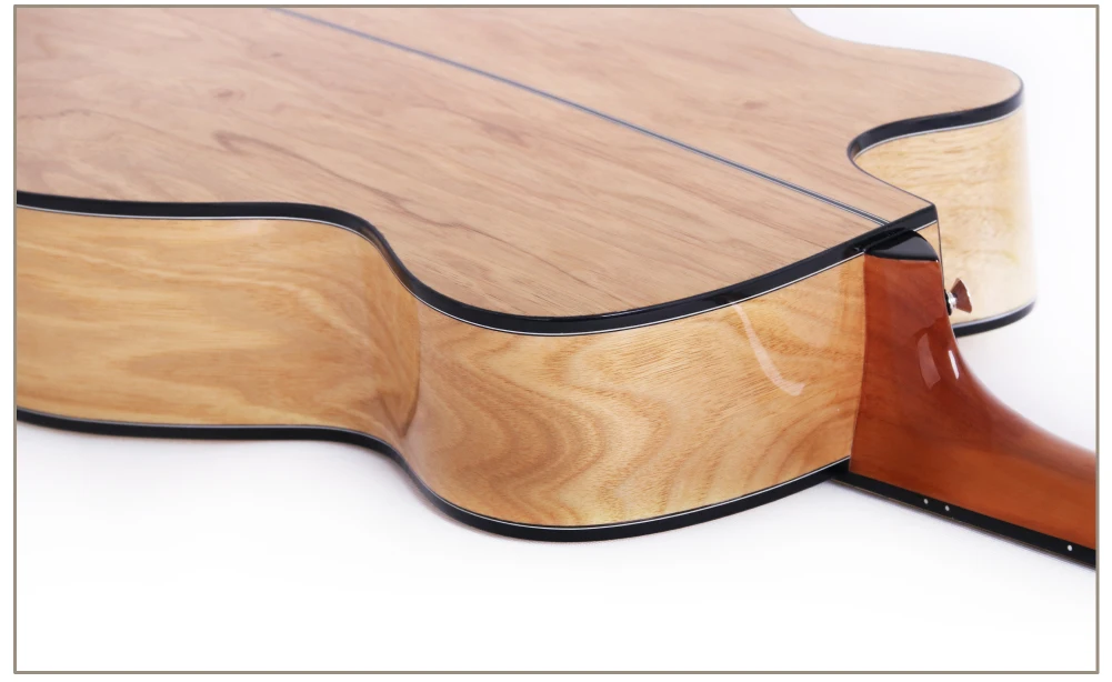 Гитара акустическая электрическая стальная струна 40 дюймов A-Body Guitarra 6 струн поп-фолк Cutaway High Gloss Pickup электро Catalpa