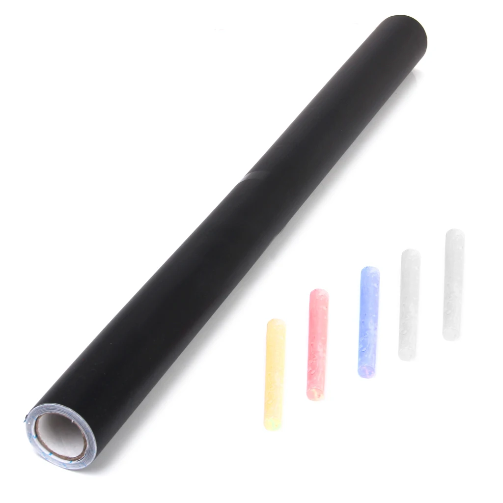 Write Vinyl Roll Sticker Adhesive Board Peel Writing Paint Blackboard Drawing Board Paint Paper 2m 45cm	