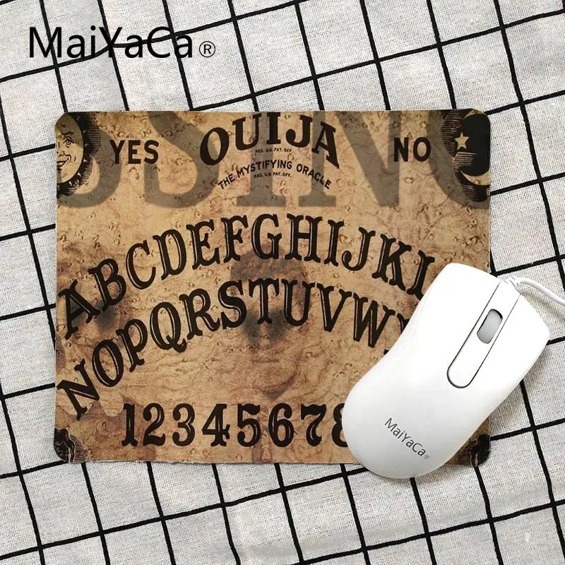 MaiYaCa высокое качество Ouija доска DIY дизайн игровой с узором коврик для мыши Размер для 18x22 см 25x29 см маленький коврик для мыши - Цвет: No Lock Edge25x29cm