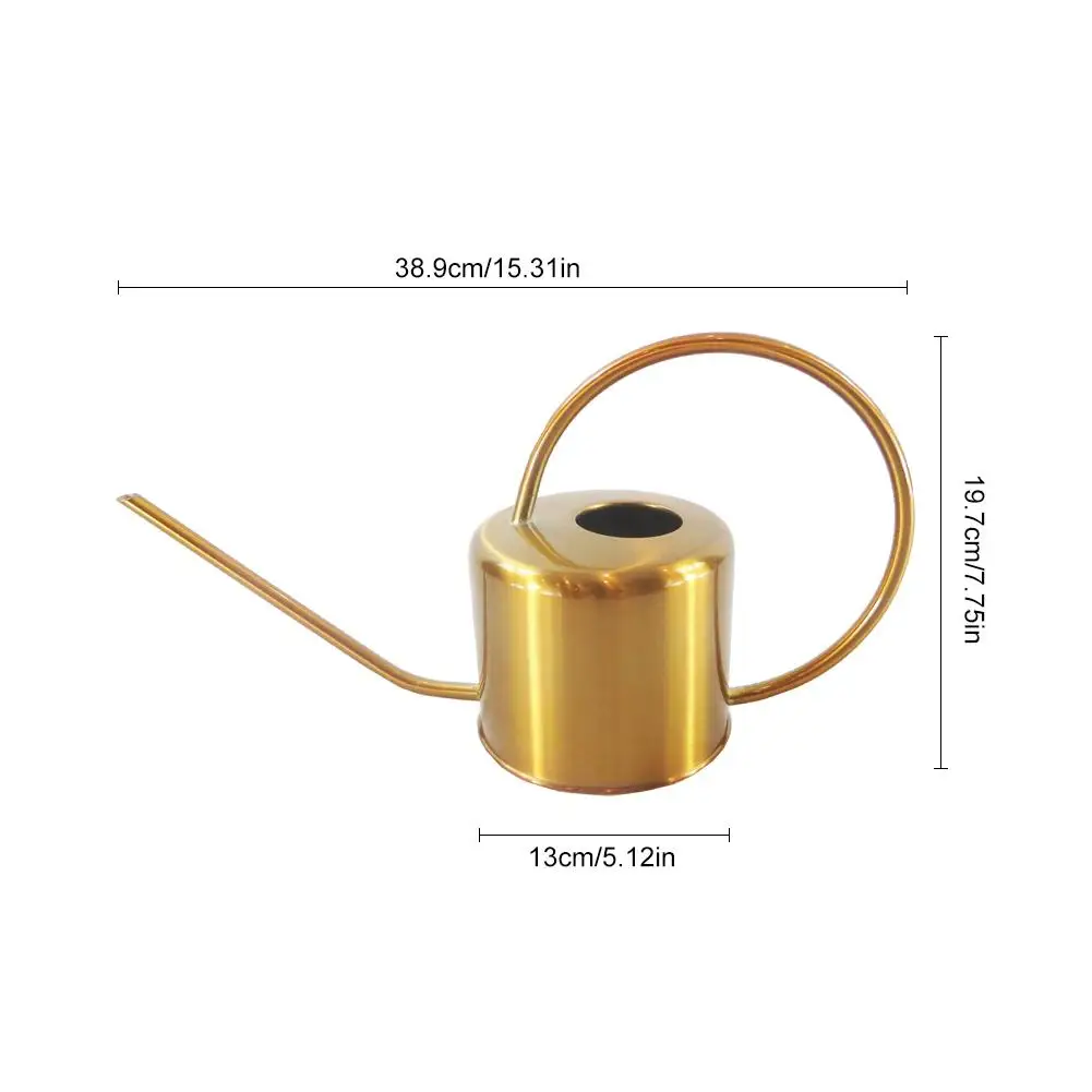 Лейки для дома, садоводства, горшочки для полива, нержавеющая сталь, бытовой горшок для душа, золотой маленький цветок для полива, быстрая