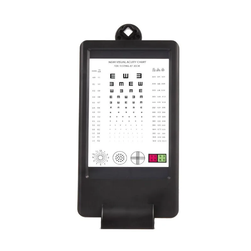 

1PCS LED Backlight Multifunction Double Side Visual Acuity Near Vision Acuity Chart Tester 30cm Ranging