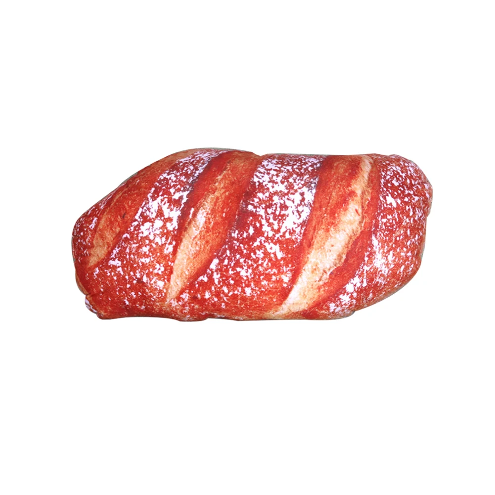 3D имитирует ветчину масло кунжута хлеб модель Мягкая кукла задняя подушечка диванная подушка