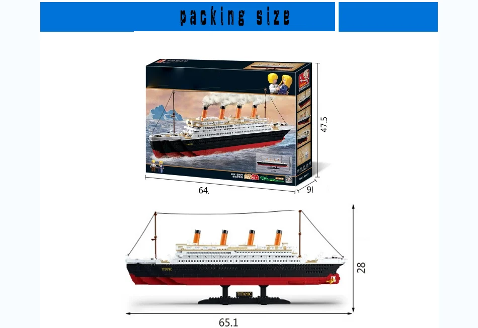 1021 шт 0577 игрушечный Круизный корабль RMS титановая Лодка 3D модель строительные блоки совместимы с большинством брендовых игрушек и хобби