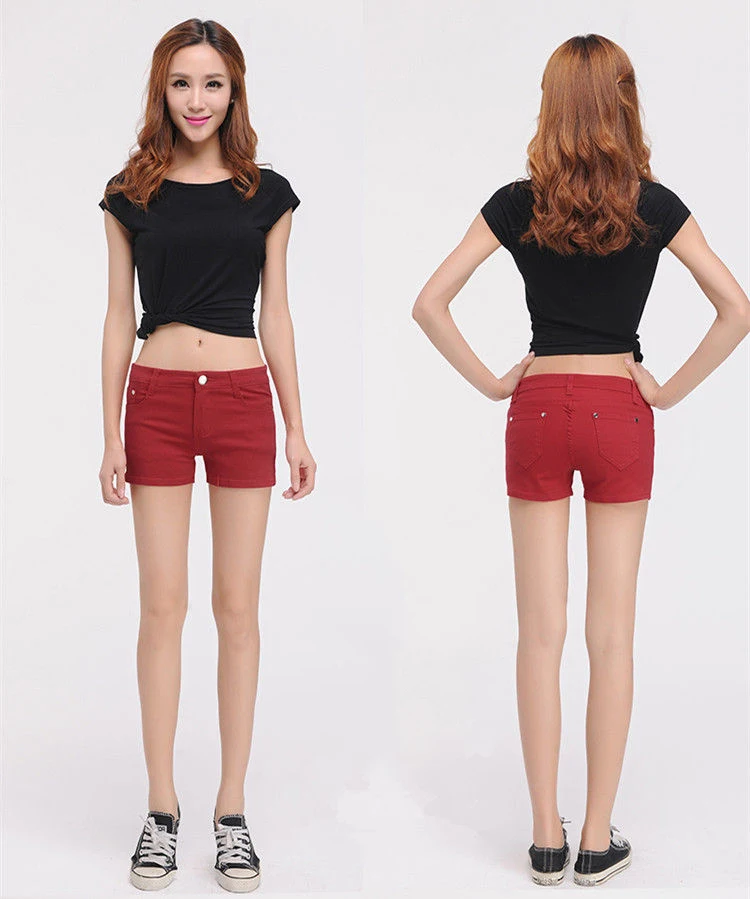 Spring leisure stretch candy colored seven-point trousers women's summer pencil trousers thin style trousers women's small foot breeches (7)