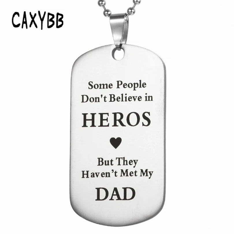 Caxybb амулеты военные мужские ожерелья из нержавеющей стали собака тег подвески