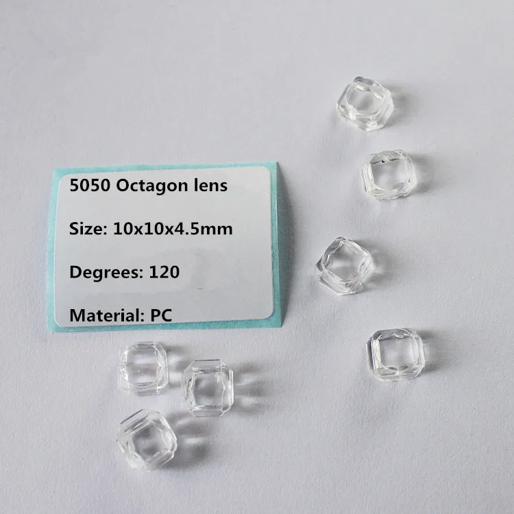 10 шт. 5050 SMD линзы 10x10x4.5мм восьмиугольная форма контурная лампа настенная