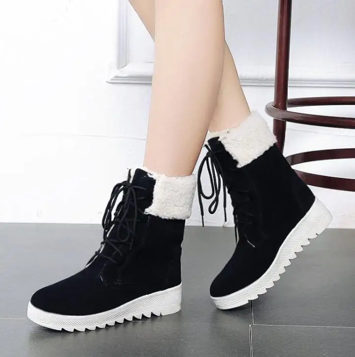 Ladies new snow boots, non slip wear, warm and comfortable, fine ...
