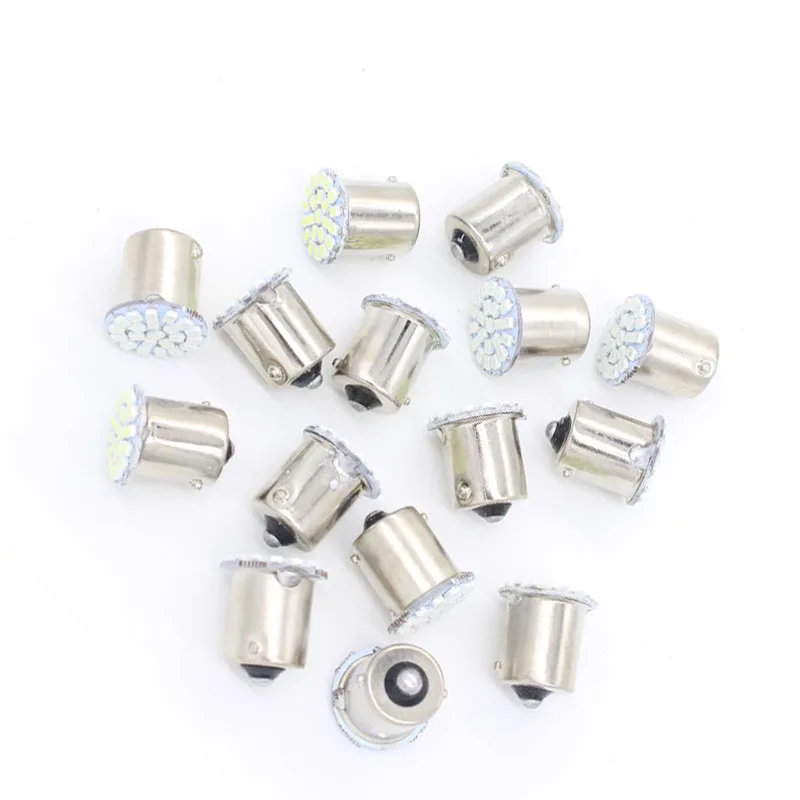 1X 1156 white red blue yellow BA15S P21w LED 3020 22 SMD steering direction indicator lamp turn backup reversing tail lights