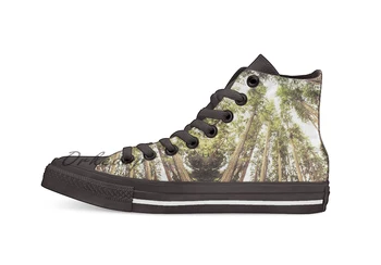 

Forest Sky The Canopy Design breathable Casual High Top lace-up Canvas shoes sneakers
