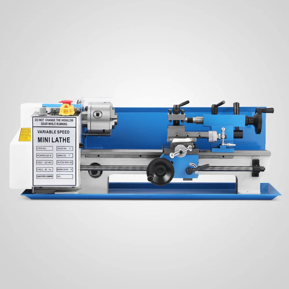 

Vevor Mini high-Precision lathe machine mini cnc lathe mini metal lathe 550W Free Custom tax in Russian area