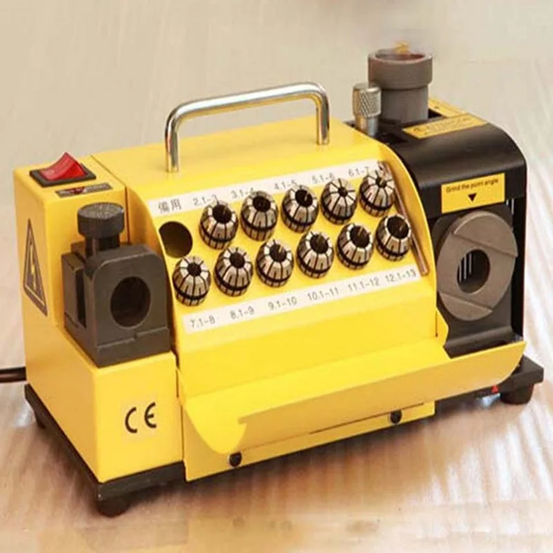 Easier Operation and No Skill Drill Sharpener Machine Drill Bit Grinding Machine in Yellow Color MR-13A
