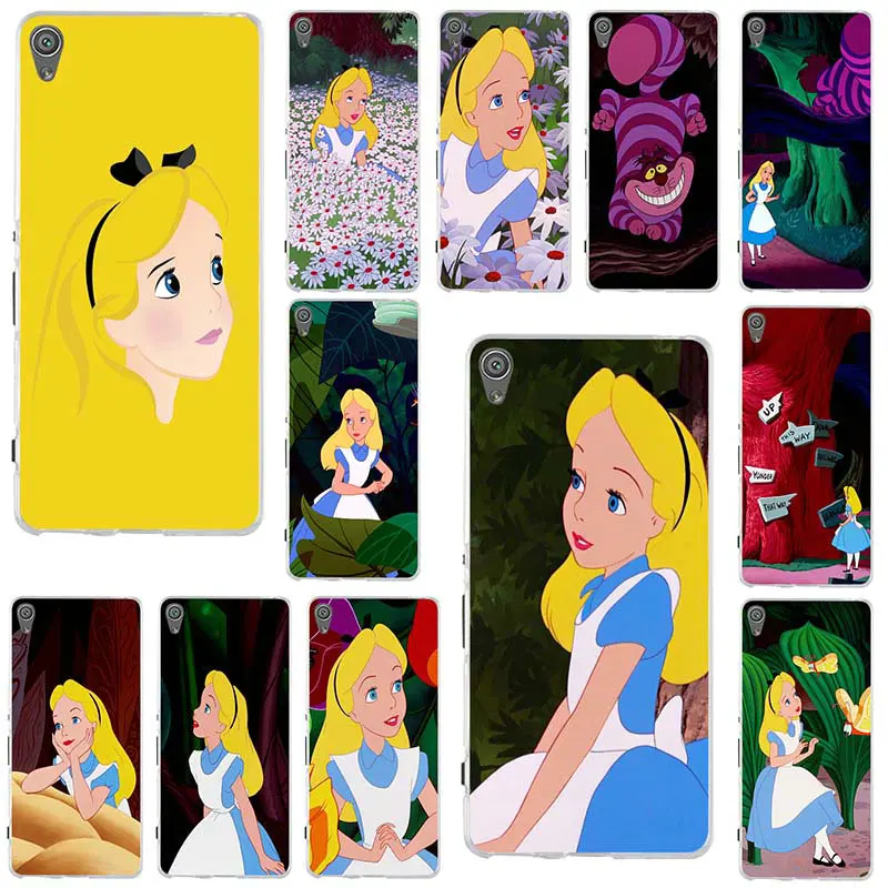 

Soft Mobile Phone Cases for Sony Xperia M5 E3 E5 M2 M4 T3 X XA Z Z1 Z2 Z3 Z4 Z5 Compact Shell Cover Coque Alice In Wonderland
