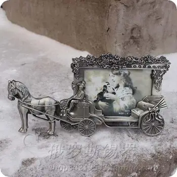 

Home Furnishing Decoration Classical European Style Palace Complex Antique Photo Russian Tin Frame Carriage Frame