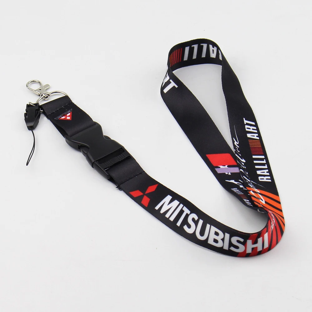 JDM RALLIART Racing lanyards мобильный телефон ID карты подвесной ремень ремешок для Mitsubishi брелоки для фанатов