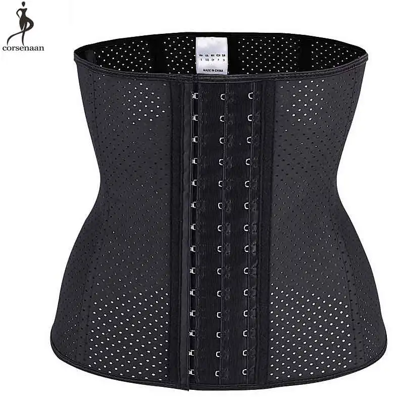

Mesh Latex Corset Waist Trainer Spiral Steel Boned Korsett For Women Underbust 3 Rows Hooks Eyes Waisttrainer Gym Sports Bustier