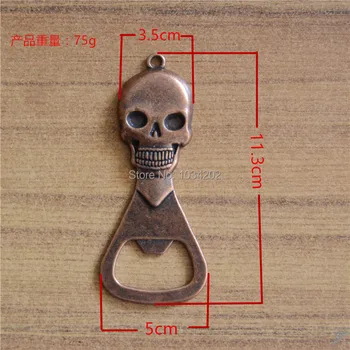 

100PC Metal beer bottle opener to show off the skull beer from the bottle DHL Fedex Free Shipping